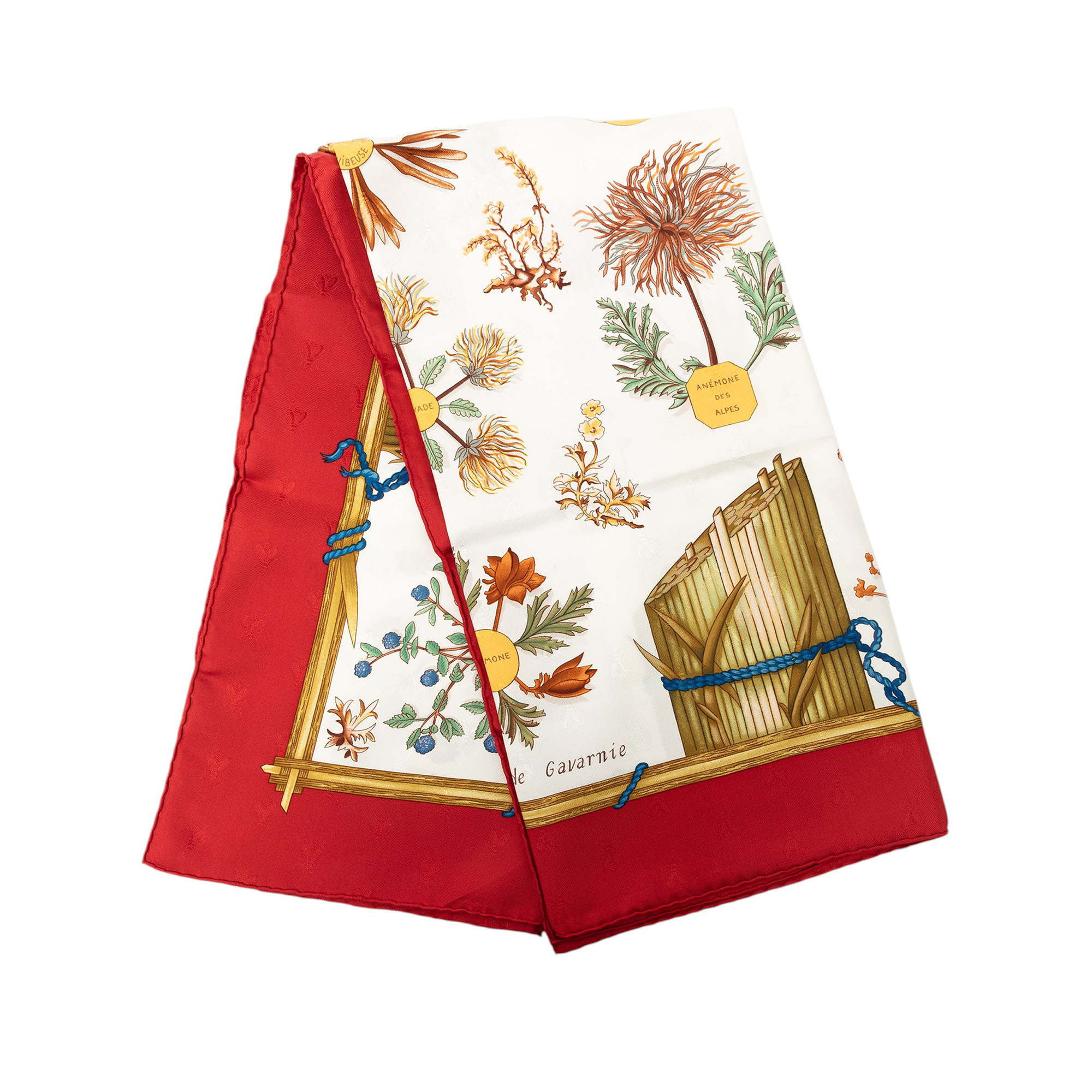 Pre-Loved Hermes Herbier De Gavarnie Silk Scarf 90